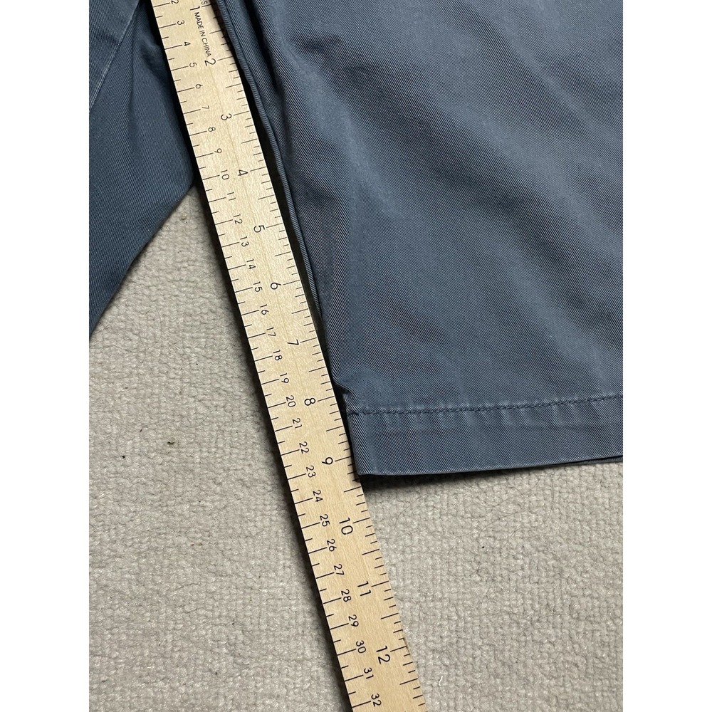Volcom Shorts Mens Size 32 Blue Canvas Cotton Flat Front Skate Surf Chino - Picture 5 of 13